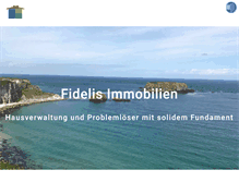 Tablet Screenshot of fidelis-immobilien.com
